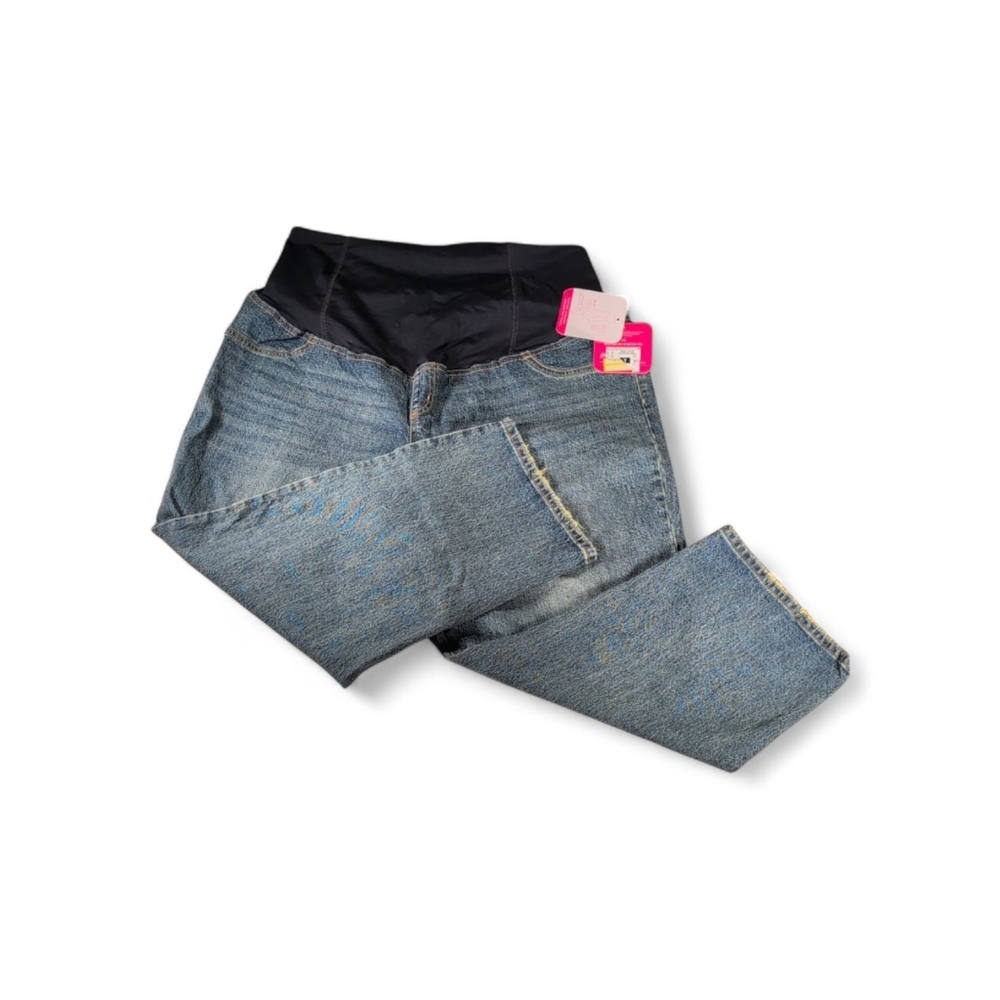 Isabel Maternity by Ingrid & Isabel Vintage Straight Panel Jeans Size 16